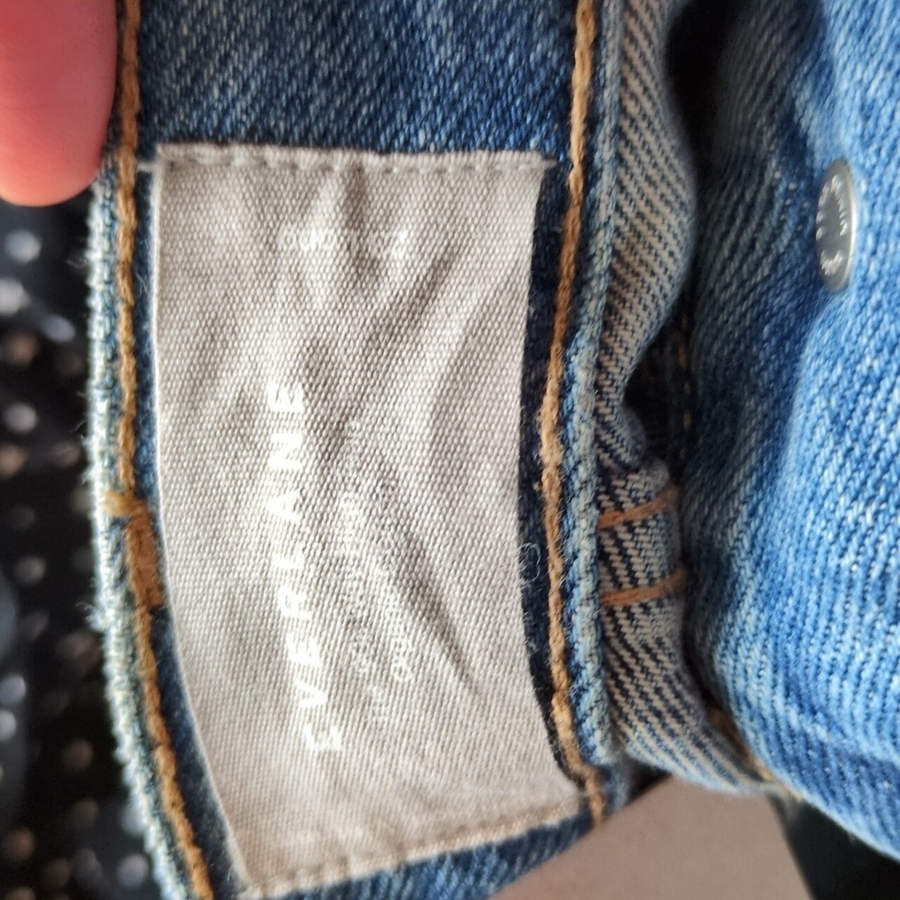 EVERLANE The '90s Way High Jean Organic Cotton Rigid NEW Size 23 Long Tall - Picture 8 of 9